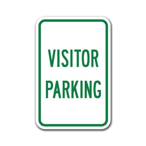Signmission Visitor Parking 12inx18in Heavy Gauge Alum Signs, 18" L, 12" H, A-1218 Hospital - Visitor Parking A-1218 Hospital - Visitor Parking - main